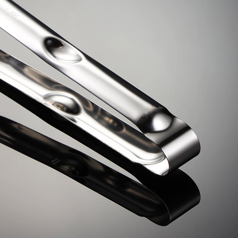 304 Stainless Steel Fried Fish Clip Wide Head Pan Fried Steak Clip Spatula Hollow 201 Hotel Kitchenware