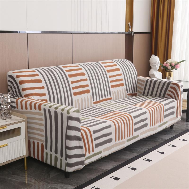 Elastischer Sofabezug Stretch Rutschfeste Sofabezüge für Wohnzimmer Sessel Couchbezug L-Form Möbelschutz 1/2/3/4 Sitzer 1pc1-seat 90-140cm