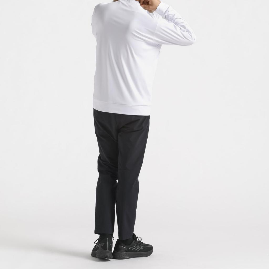 Move Sports Mock Neck Long Sleeve Shirt ST4FLTZ2MB_WH00_L Fleece-Lined