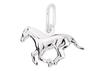 Silver Pendant Horse Small Women's Pendant Galloping Horse Silver 925