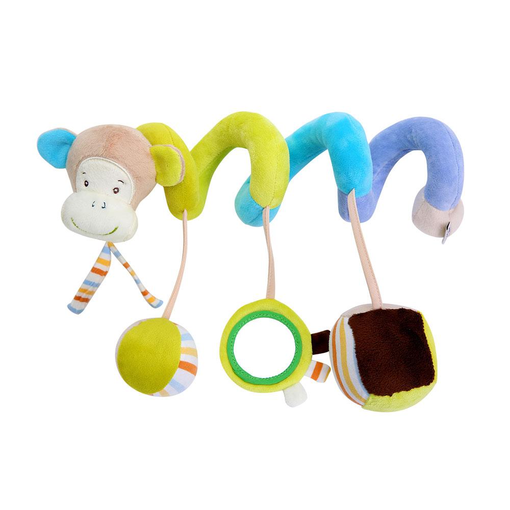 Hanging Spiral Rattle Stroller Cute Animals Crib Mobile Bed Baby Toys 0-12 Months Newborn Educational Toy for Children
