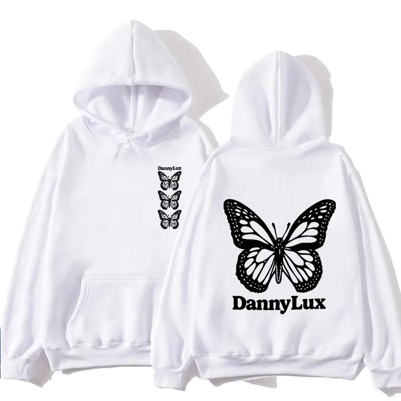 Herbst/Winter Dannylux - Langarm Schmetterling Hoodie für Damen und Herren Hip Hop Mode Kleidung Neue Hochwertige Sportbekleidung