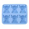 6 Cavity Mini Highland Cow Ice Cube Mold Silicone Reusable 3D Ice Tray for Whiskey Cocktail Beer