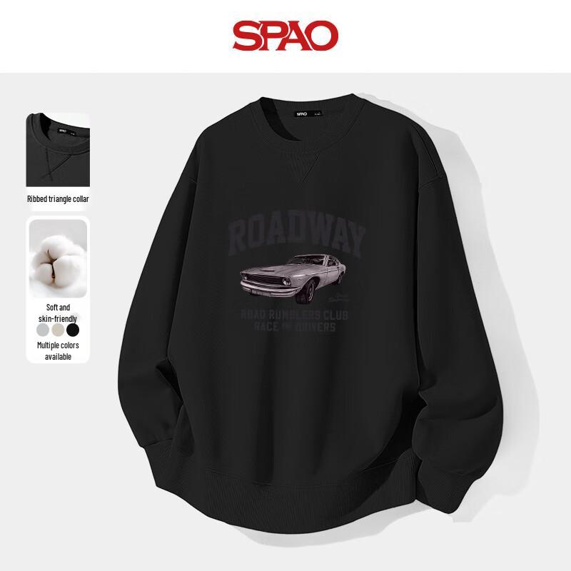 

SPAO Unisex Retro Triangle Logo Crew Neck Sweatshirt XL