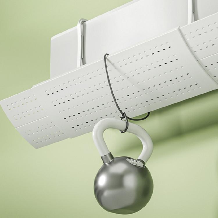 Adjustable Air Conditioning Deflector 16.5x52cm Anti-Direct Blowing Outlet Baffle Plastic Texture for Wall Mounted Units