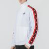Puma Blocking Tape Woven Casual Sports Breathable Stand Collar Jacket Men Outerwear White 536780-02