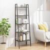 Day and Night - Day and Night Standing Shelving Unit with 5 Black Shelves 56x35x174 Cm