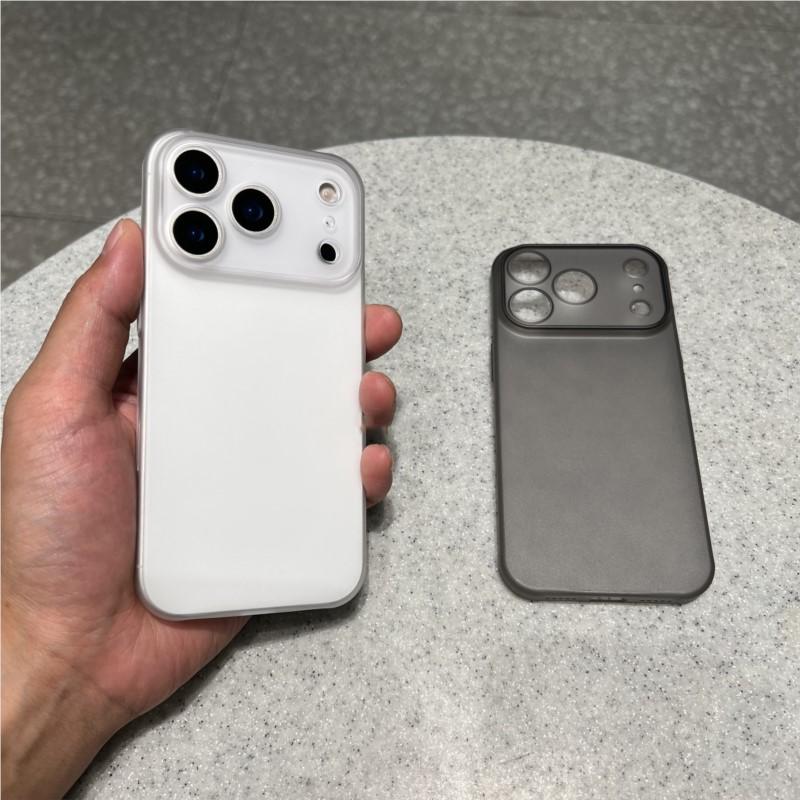 Luxury Ultra Thin 0.3MM PP Case for iPhone 17 Air 16 15 14 Plus 13 12 Pro Max Hard Clear Translucent Camera Protection Cover