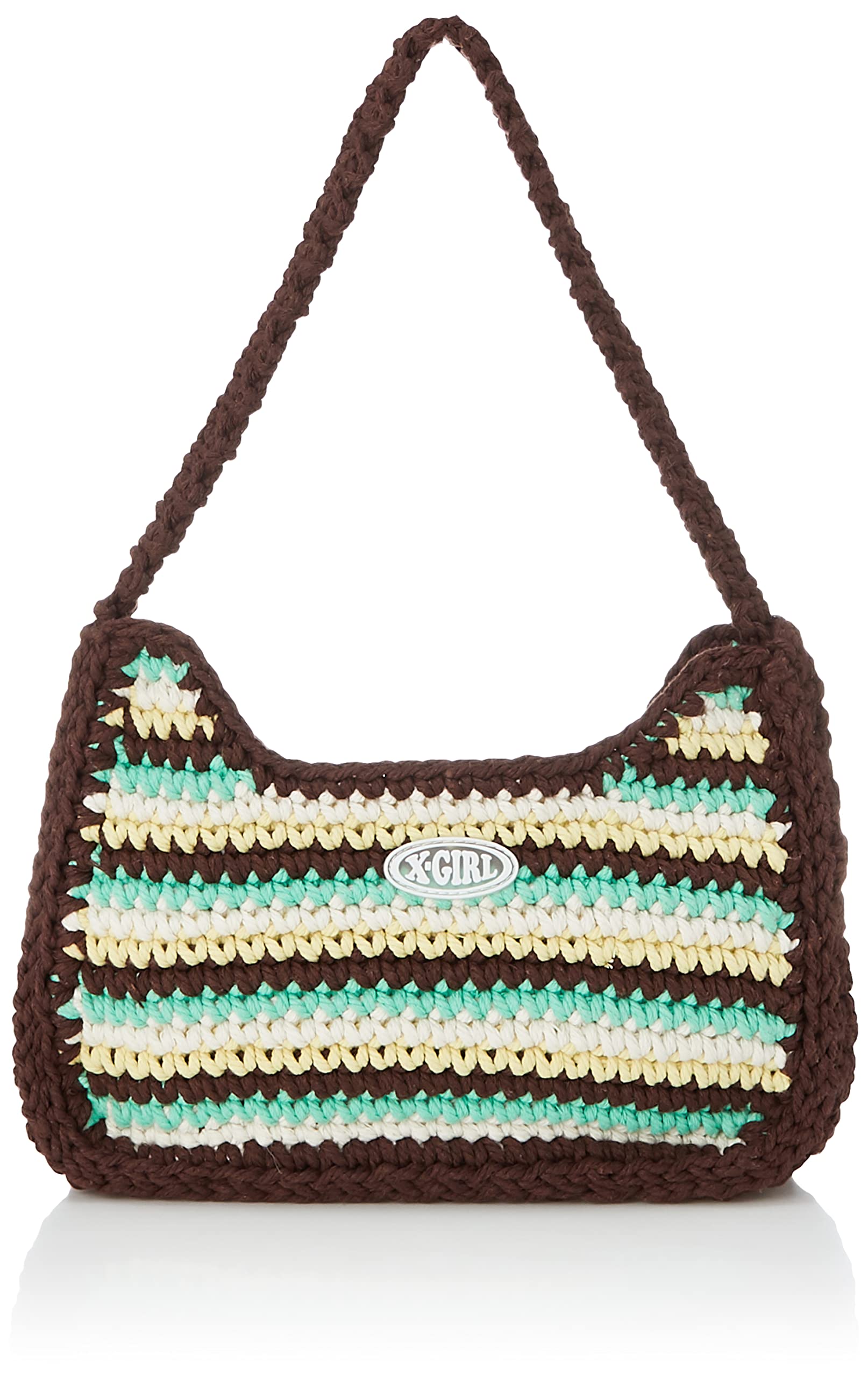 

Handbag MULTI STRIPE HANDBAG BROWN [X Girl] Women s