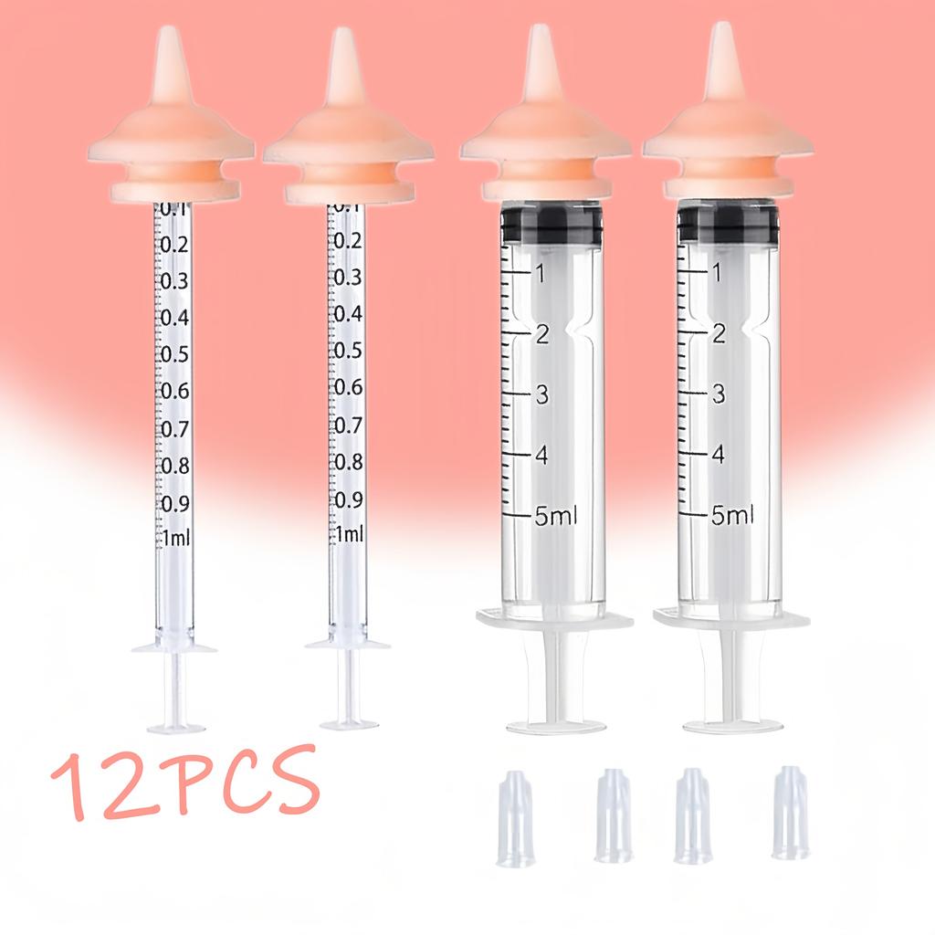 Pet Feeding Nipple Set, Suitable for Kittens and Puppies, Small Animals, Pets and Wild Animals Silicone Feeding Nipples