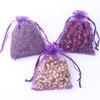 20Pcs Lavender Pattern Drawstring Mesh Bags Dried Flower Herbs Spices Storage Bag Odor-Eliminating Breathable Fragrance Pouches