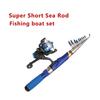 Far Throw Telescopic Fishing Rod Ultralight High Sensitivity Small Sea Rod Fiberglass Super Hard Spinning Rod