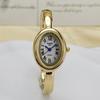 Elegant Women's Waterproof Blue Crown Oval Bracelet Watch