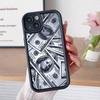 USD Dollar Thicken TPU Mobile Phone Case for iPhone 17 16 15 14 13 12 11 Air Pro Max Plus Colorful Cover