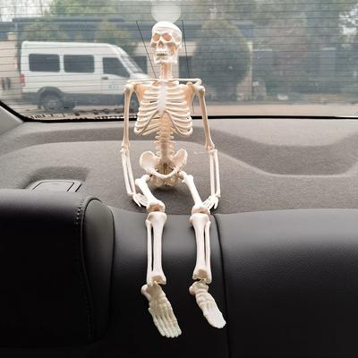 1 Pcs 45cm Human Skeleton Model Car Decoration Pendant Halloween Gift Anatomical Anatomy Skeleton Model Car Styling