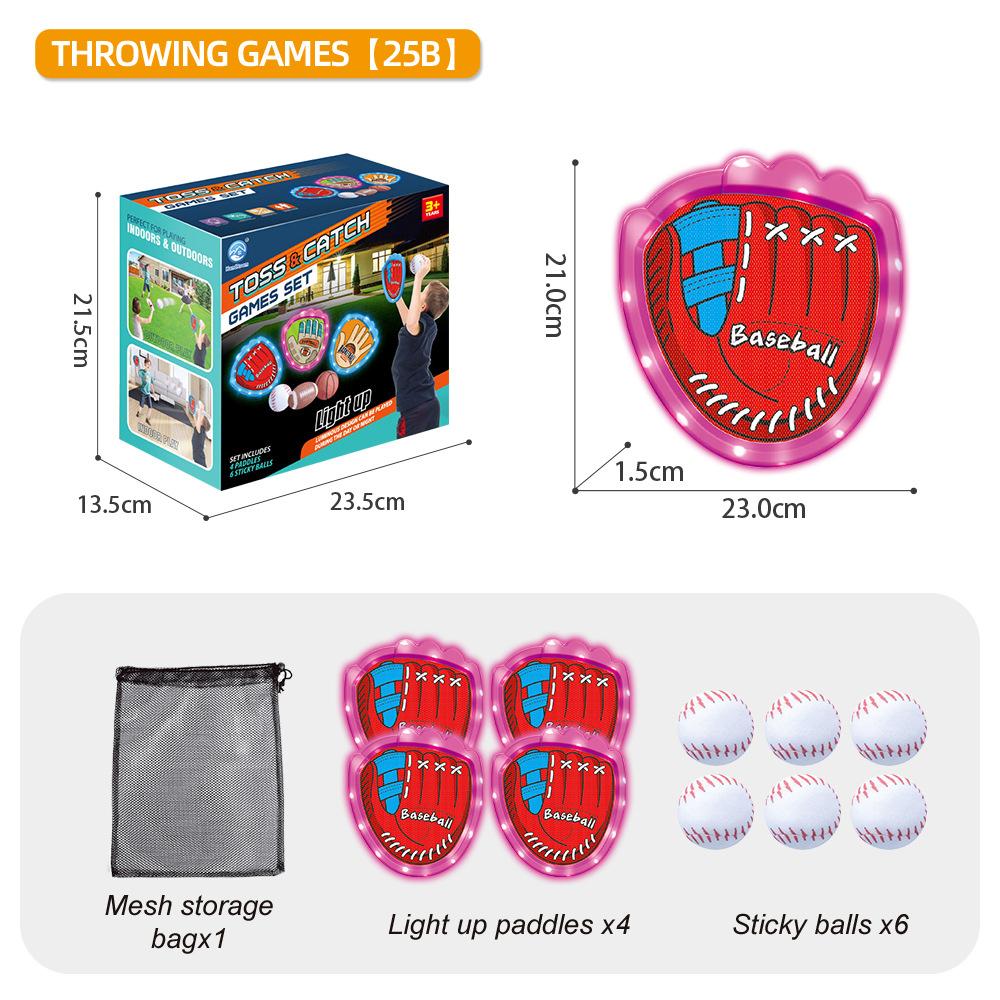 New Children'S Luminous Sticky Target Ball Series Toys Outdoor Leisure Party Parent-Child Interaction Surprise Holiday Birthday