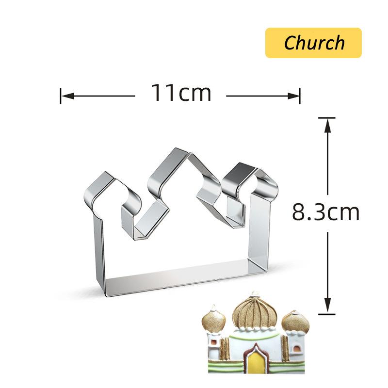 1PC Eid Mubarak Biscuit Mold Moon Star Church Camel Cookie Cutters DIY Cake Baking Tools Ramadan Kareem Party Home Decorations