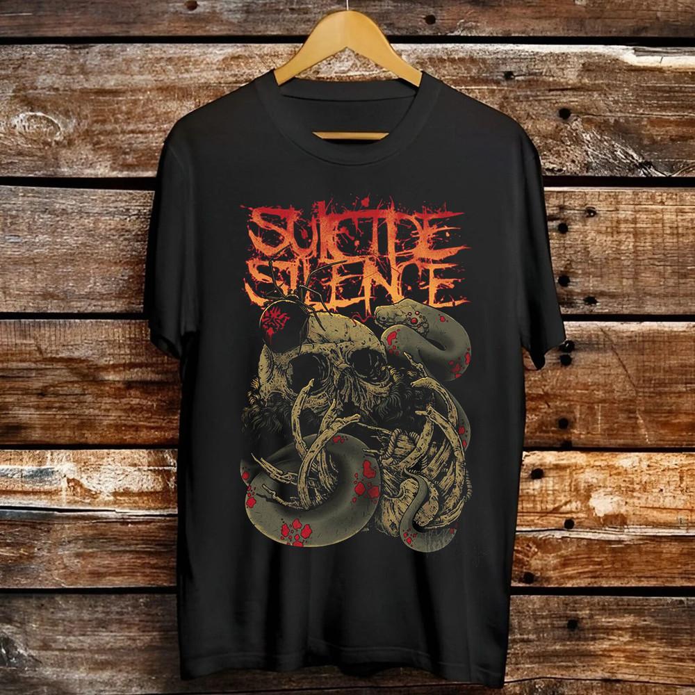 SUICIDE SILENCE Metal Music Black T Shirt All Size S-5XL Unisex T-Shirt S