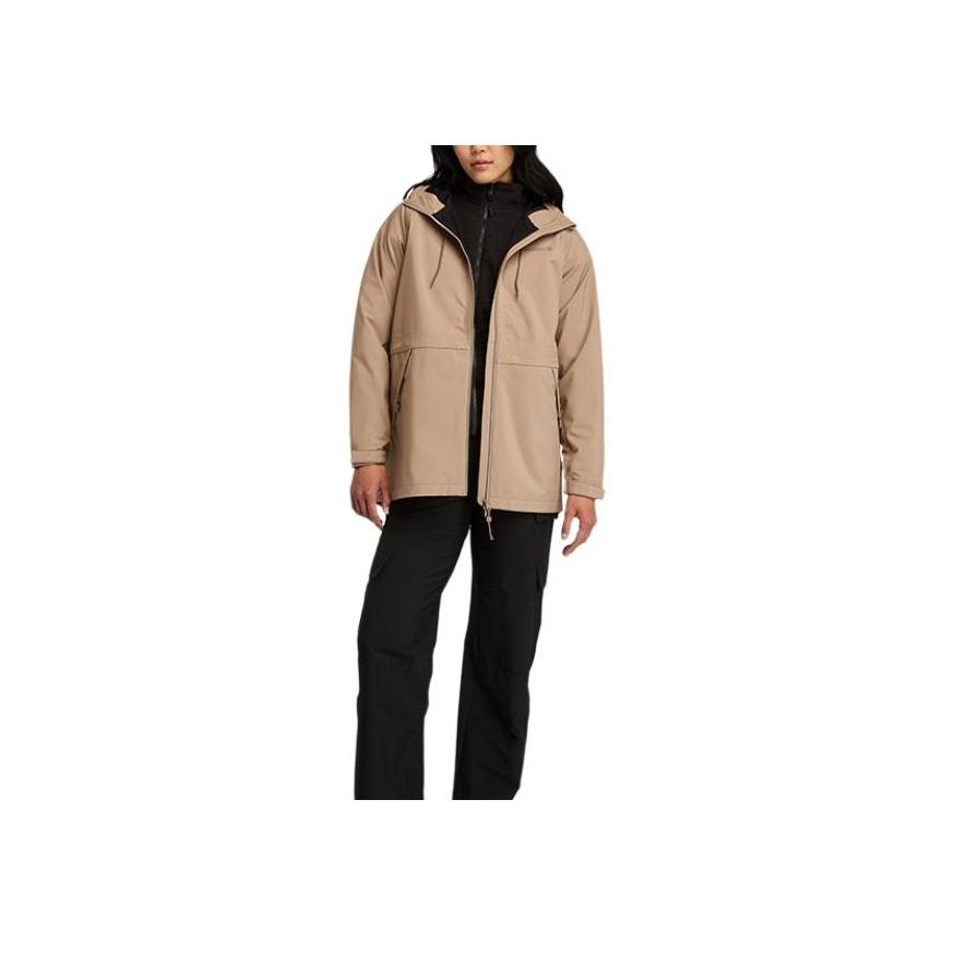 Timberland Outdoor Casual Hiking Waterproof Windproof Jacket Women Jacket Gray Brown A5ZA7-929
