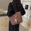 Casual Contrasting Colors Large-capacity Tote Bag Women 2025 New Versatile Commuter Shoulder Underarm Bag Women