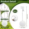 8er-Pack Tischkartenhalter in Golfballform mit Krokodilklemmen zur Tischdekoration, ideal für Veranstaltungen mit Golfthema