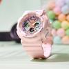 Casio BABY-G Series Symphony Elf Classic Large Dial Waterproof Shockproof Sports Leisure Fashion Versatile Quartz Movement Resin Strap BA-130PM-4APR