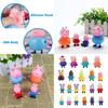 Bunte umweltfreundliche Peppa Pig Familie Freunde Actionfiguren für Kinder 25-teiliges Set