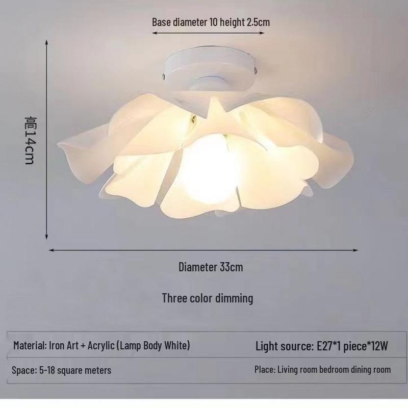 Modern Romantic Chandelier for Restaurant, Living Room, Children's Room, and Bedroom - French Flower Design