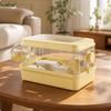 Hamster Cage with Wheel Transparent Two-Level for Home