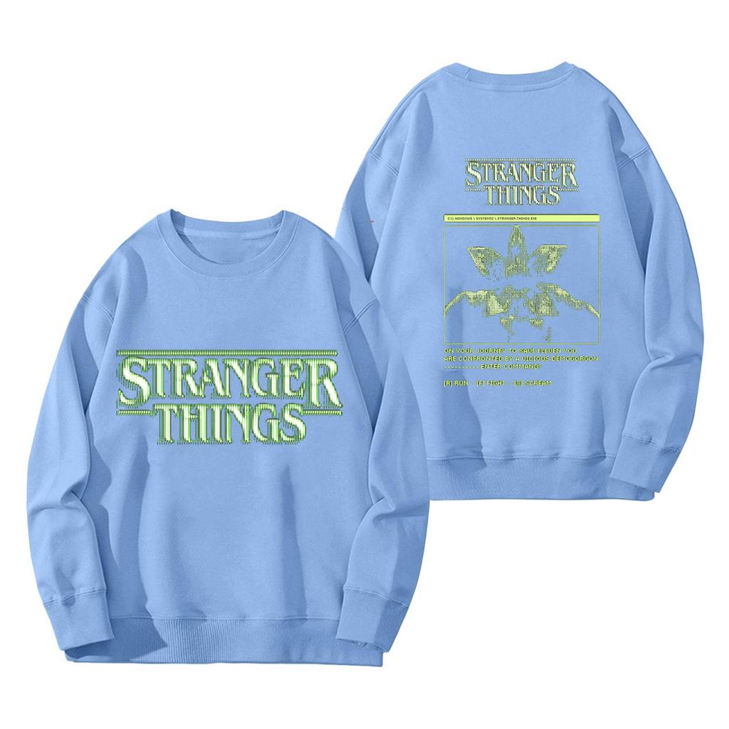 Dámská módní a ležérní mikina s dlouhým rukávem, kulatým výstřihem a potiskem