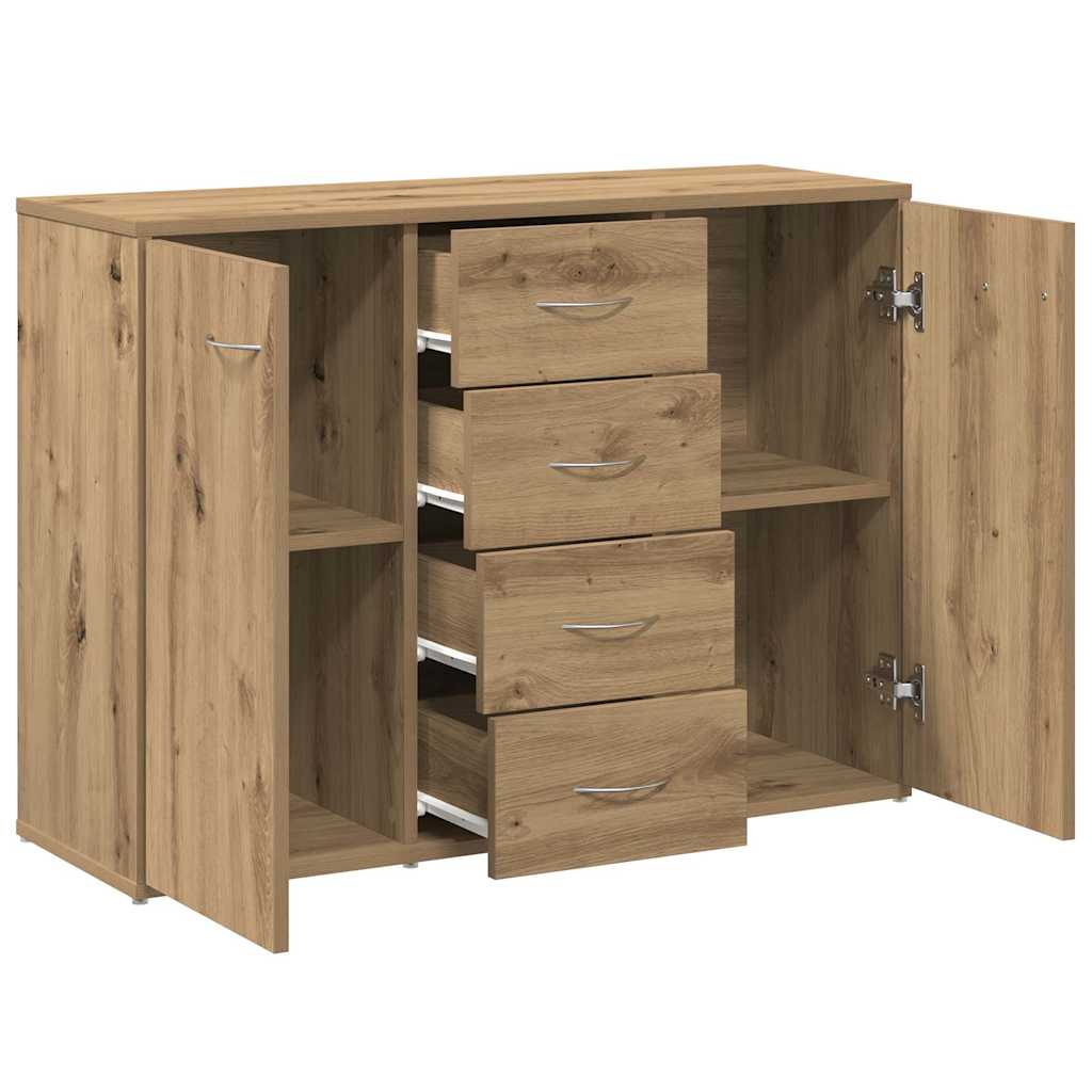 Vidaxl Chest of Drawers, Artisan Oak, 88X30X64 Cm, Wood-Based Material