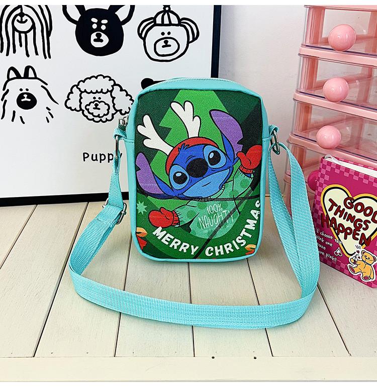 Kids Cartoon Stitch And Kuromi Pu Shoulder Bag For Girls And Boys With Cute Design For Daily Use