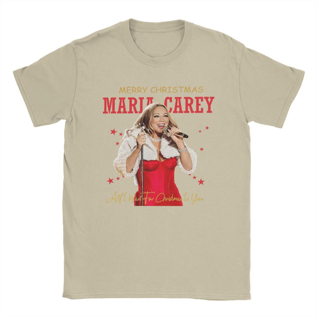 Mariah Carey  All I Want For Christmas Is You T Shirt  Hip Hop T Shirts Short Sleeve Vintage Tshirt Beach Cotton O Neck Tees