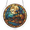Cattura Sole Puzzle Acrilico, Kit Puzzle Cattura Sole Stile Vetro Colorato di Halloween, Ornamento da Appendere a Finestra Gotico per Casa, Giardino
