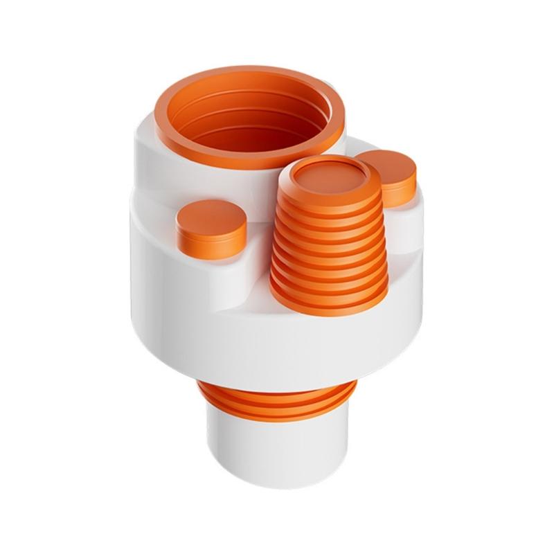 

Washing Machine Floor Drain Pipe Tees Pipe Drainpipe Connector Floor Drain Adapter Sewer Elbow Pipe Tees Joint Connector 1