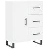 Highboard White 69.5 x 34 x 180 cm Particleboard