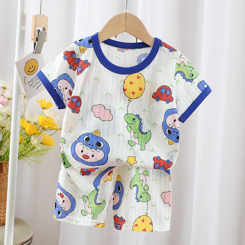 2026 Summer Children's Short Sleeved Shorts Cotton Set