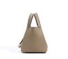 Genuine Leather Women's Bucket Bag Large Capacity Vegetable Basket Bag - NO LOGO