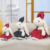 Plush Bowknot Bunny Dolls Childrens Cartoon Animals Holiday Gifts Cotton Pp
