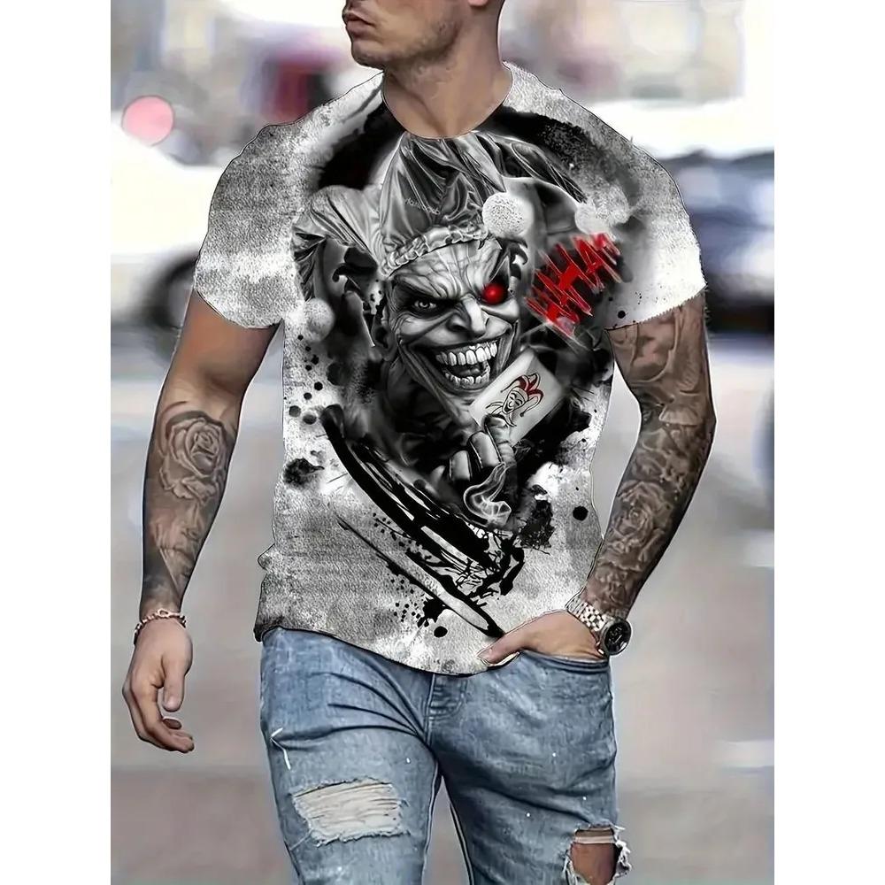 Zomer Dames Casual Mode Creatief Casual Dagelijks T-shirt Los Casual T-shirt 3D Digitale Kleur Geprint T-shirt