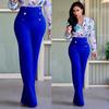 Casual High Women Waist Flare Wide Leg Long Pants Summer Fashion 5 Color