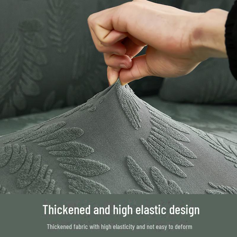 Jacquard Elastic Sofa Cover – All-Season, Universal Fit