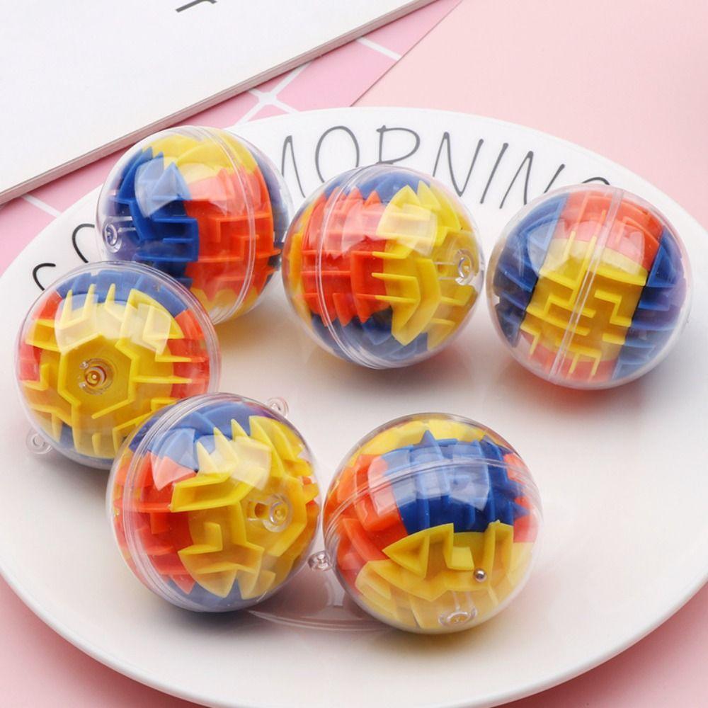 Round Speed Cube Labyrinth Rolling Ball Toys Mini Speed Rolling Ball Game Maze Toy  Learning Toy