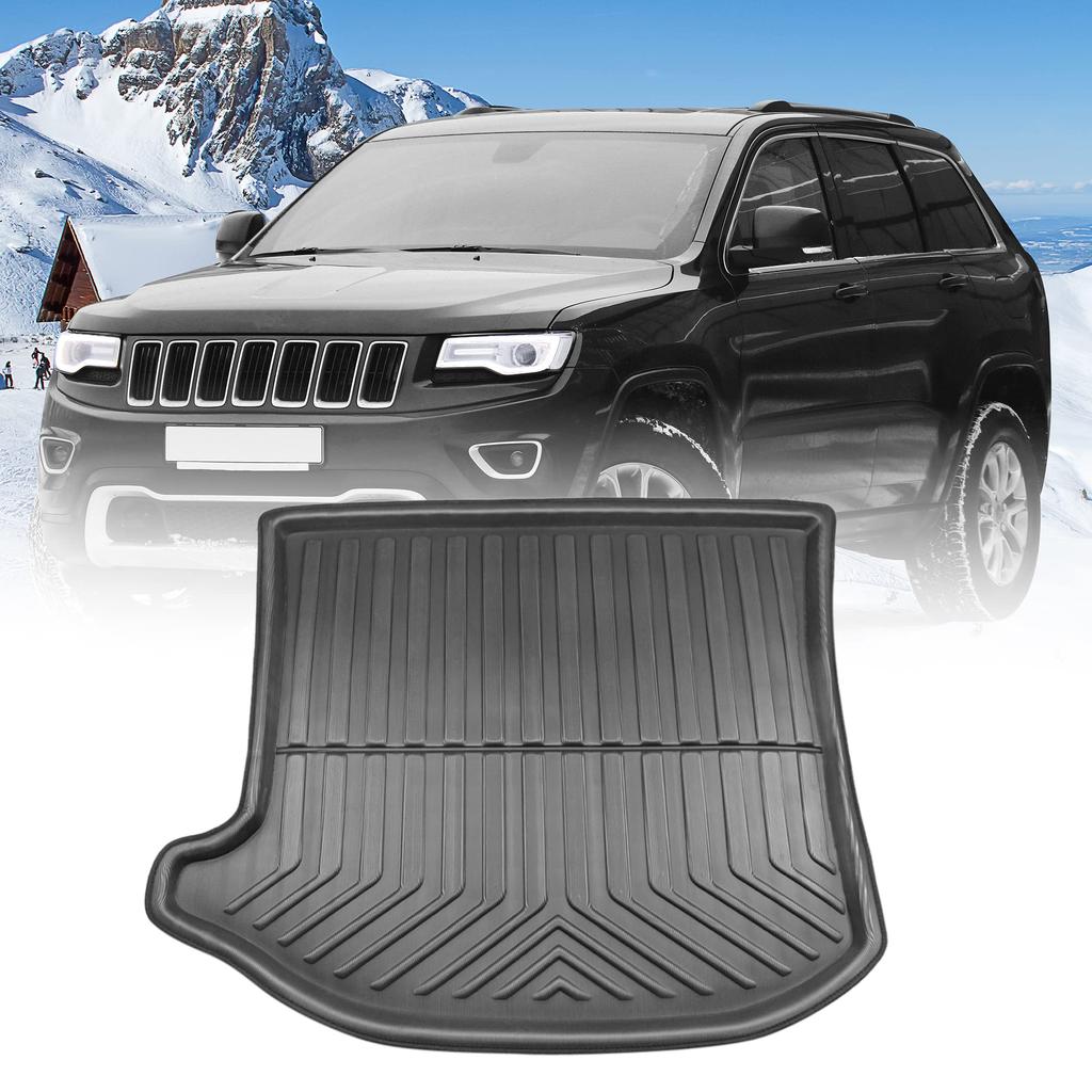 uxcell Cargo Mat, Luggage Mat, Easy Installation, Black, Rear Trunk Boot Liner/Cargo Mat Floor Tray for Jeep Grand Cherokee 2013-2017