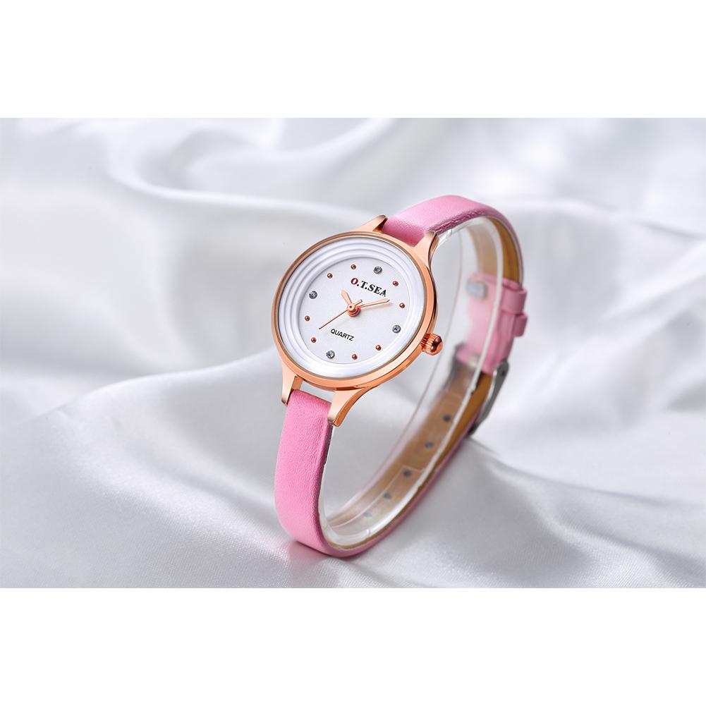 Leather Watches Women Ladies Crystal Dress Quartz Wristwatches Female Clock Gifts