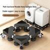 Washing Machine Lifting Base with Movable Wheels and Adjustable Height Support
