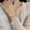 Gold Plated Heart-Shaped Hollow Bracelet - Fashion Jewelry 
