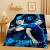 3D Supernatural Sam Dean Winchester TV Flannel Blanket,Ultra Soft Warm Plush Throw for Home Bedroom Bed Sofa Cover Travel Gift