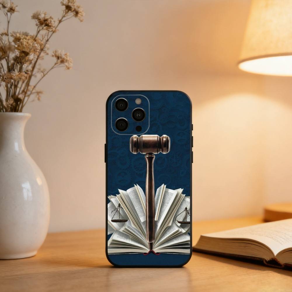 Law Lawyer Judge Justice  Phone Case For iPhone 17,16,15,14,13,12,11 Plus,Pro Max,XS,Soft Silicone Black Cover