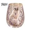 Luxury Gold Rimmed Glass Hummingbird Joy Tea Cup, Colorful Animal Tumbler, Floral Elegant Desktop Ornament Golden Rim, Artistic Water for Coffee Juice